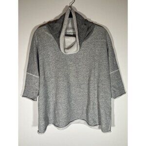 James Perse Standard gray funnel neck short sleeve sweatshirt 3(L) California